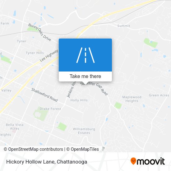 Hickory Hollow Lane map