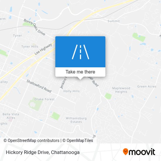 Hickory Ridge Drive map
