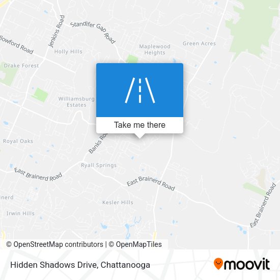 Hidden Shadows Drive map