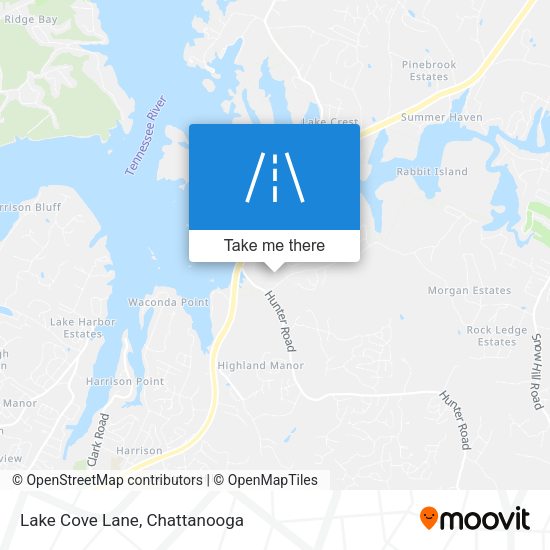 Lake Cove Lane map