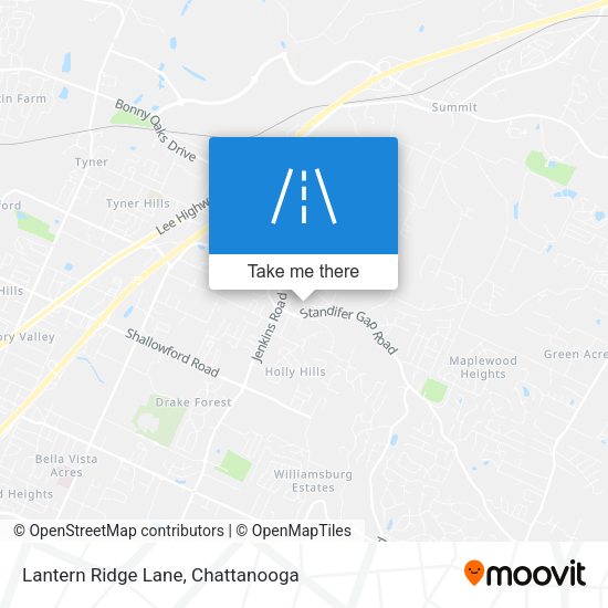 Lantern Ridge Lane map