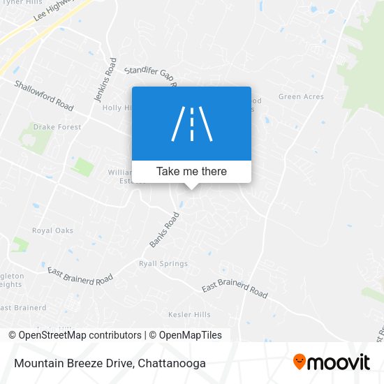 Mountain Breeze Drive map