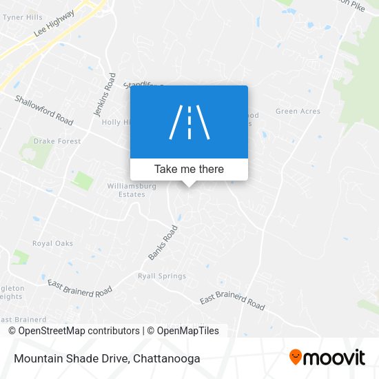 Mountain Shade Drive map
