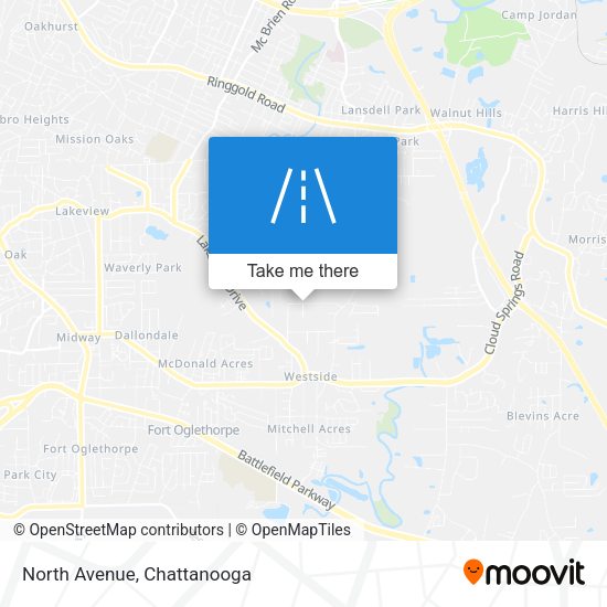 Mapa de North Avenue