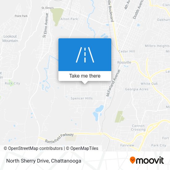 Mapa de North Sherry Drive