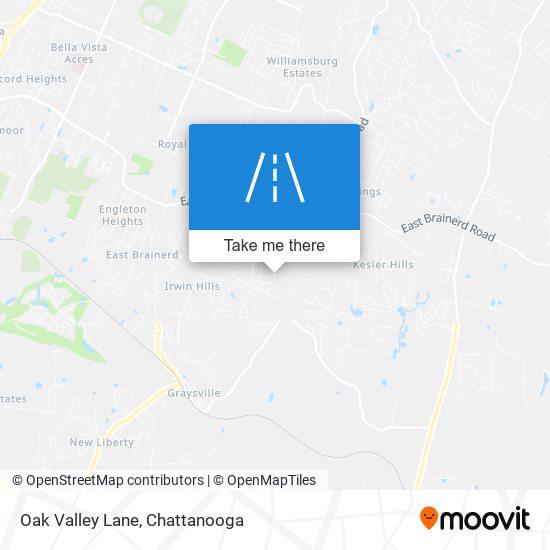 Oak Valley Lane map