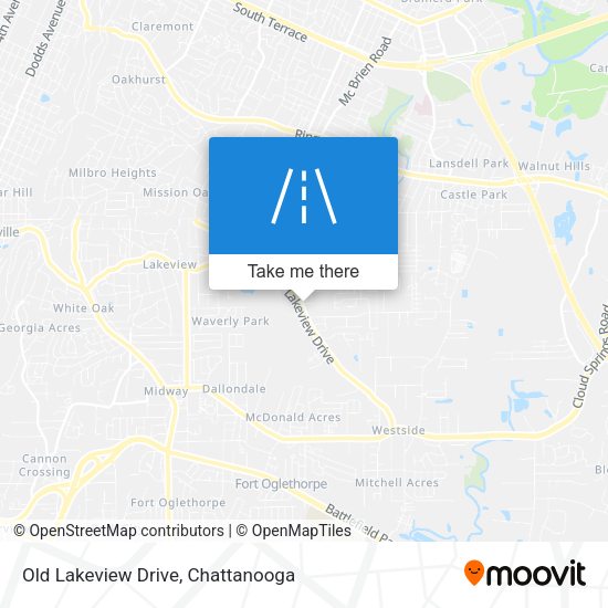 Old Lakeview Drive map