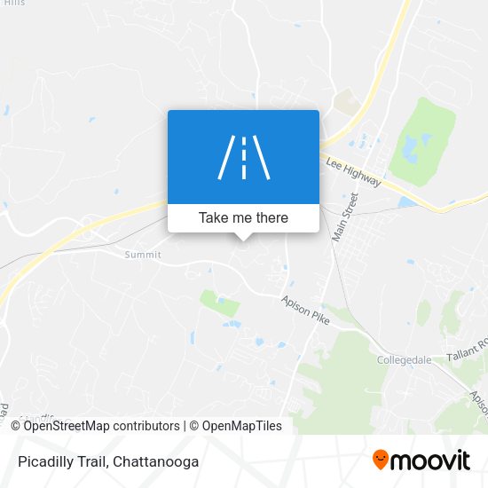 Picadilly Trail map