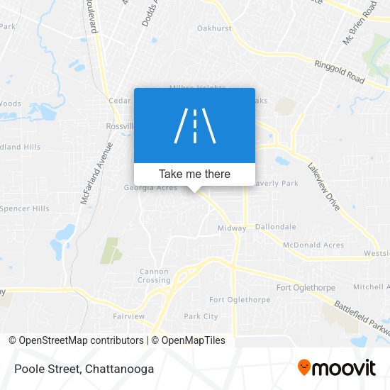 Mapa de Poole Street