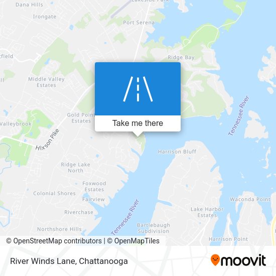 River Winds Lane map