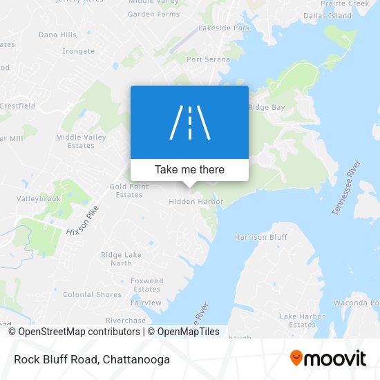 Mapa de Rock Bluff Road