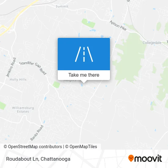 Roudabout Ln map