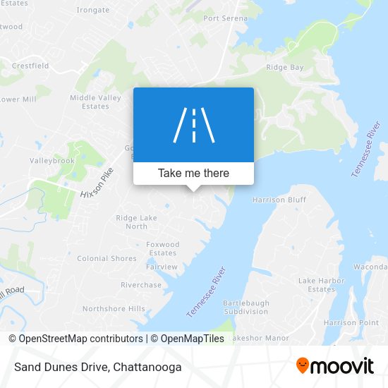 Sand Dunes Drive map