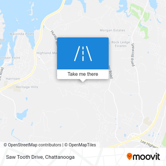 Saw Tooth Drive map