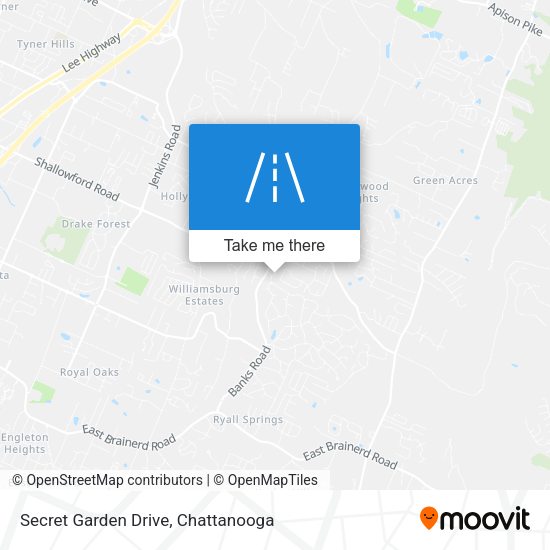 Secret Garden Drive map