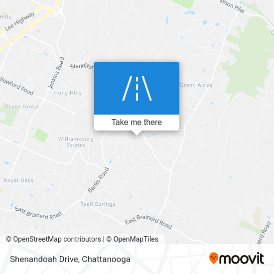 Mapa de Shenandoah Drive