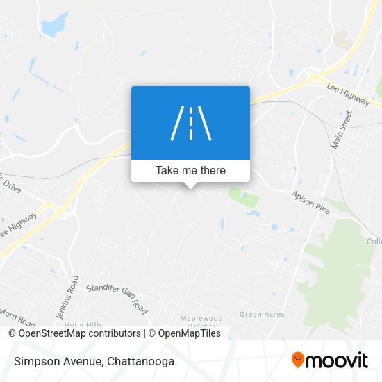 Mapa de Simpson Avenue
