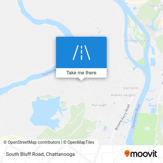 South Bluff Road map