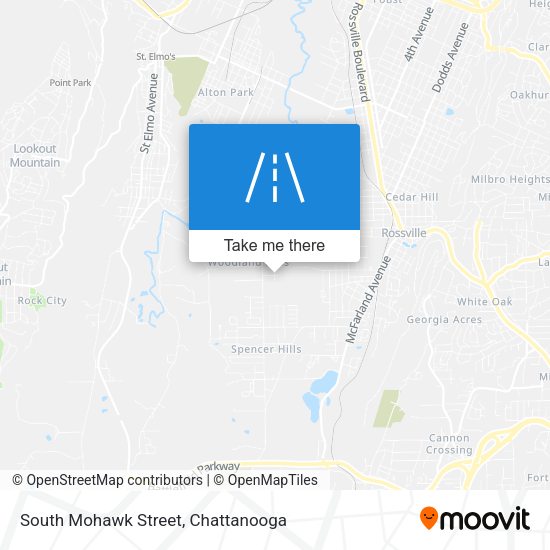 South Mohawk Street map