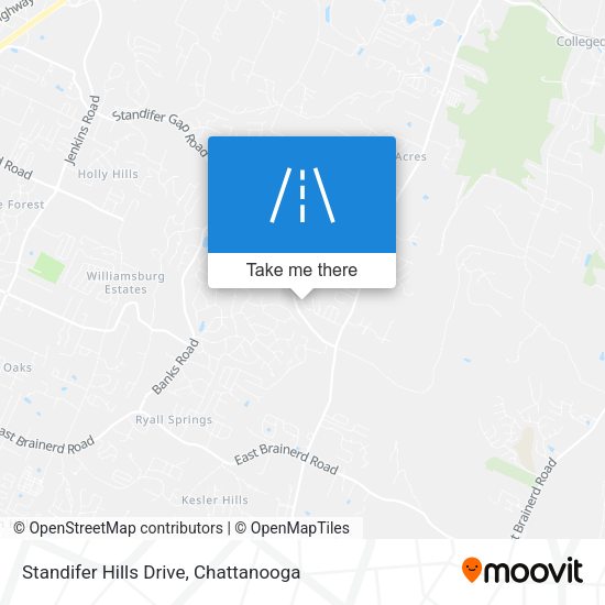 Standifer Hills Drive map