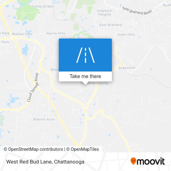 West Red Bud Lane map