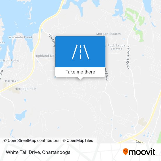 White Tail Drive map