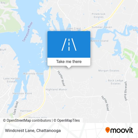 Mapa de Windcrest Lane