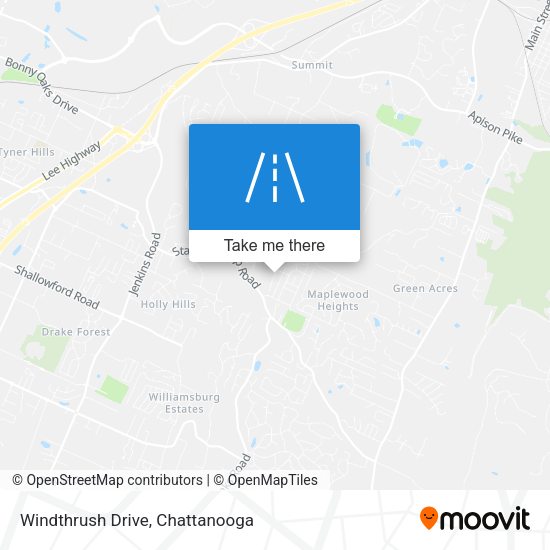 Windthrush Drive map