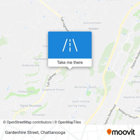 Gardenhire Street map
