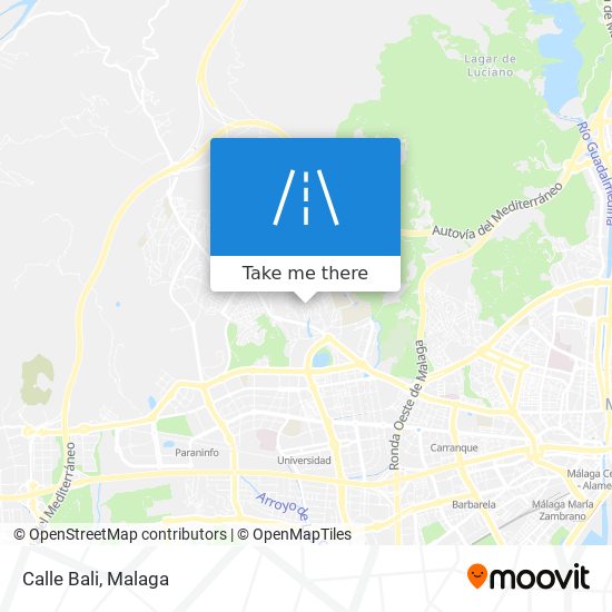 Calle Bali map