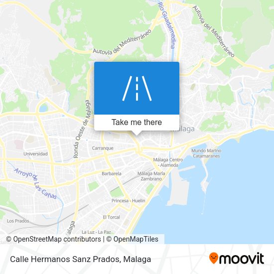 Calle Hermanos Sanz Prados map