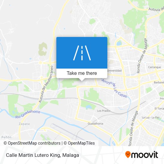 Calle Martin Lutero King map