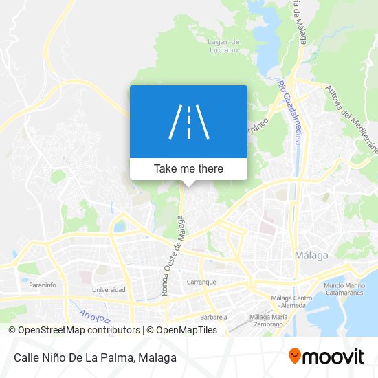 mapa Calle Niño De La Palma