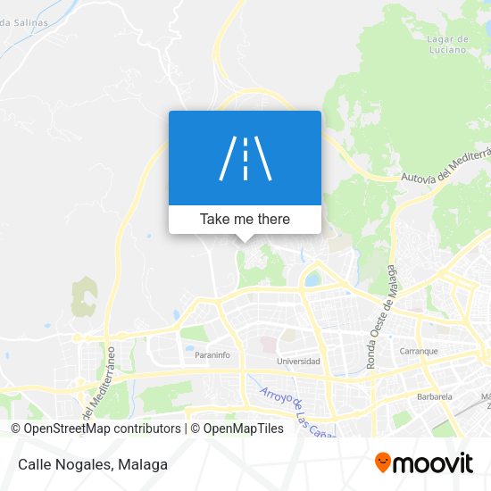 Calle Nogales map