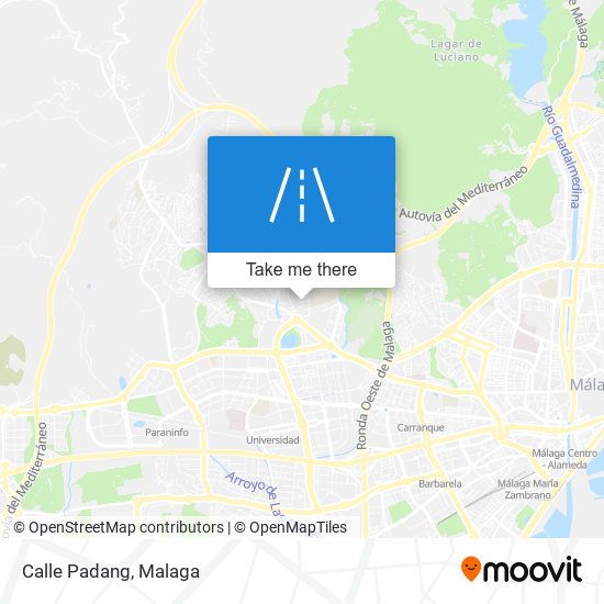 Calle Padang map