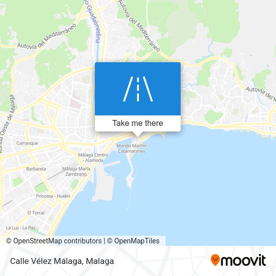 Calle Vélez Málaga map