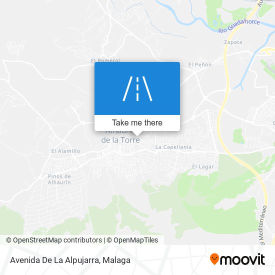 mapa Avenida De La Alpujarra