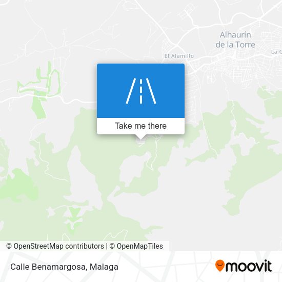 Calle Benamargosa map