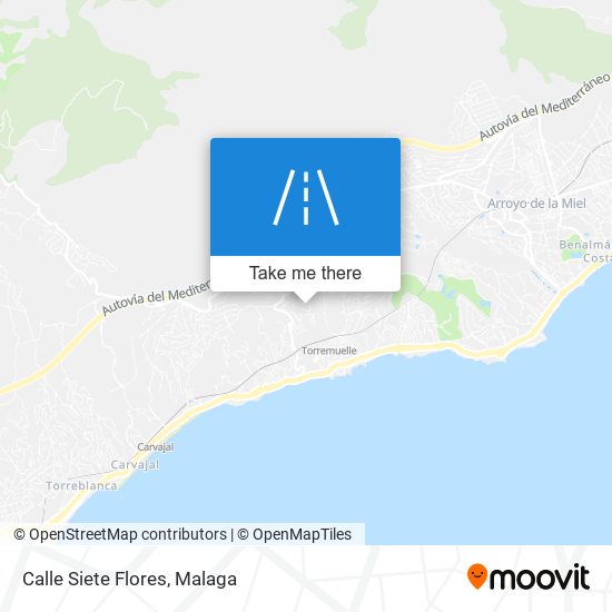 Calle Siete Flores map