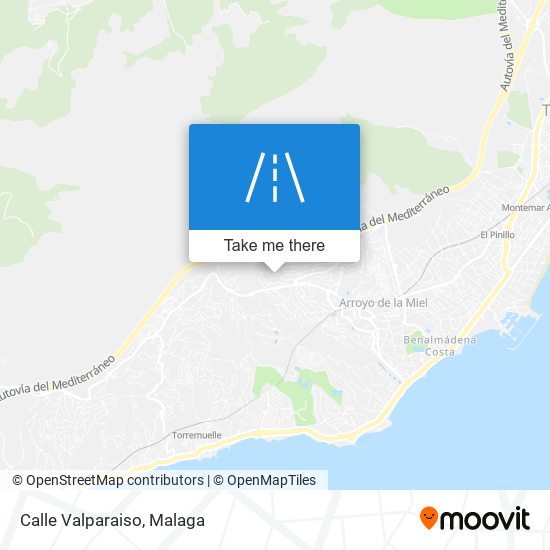 Calle Valparaiso map