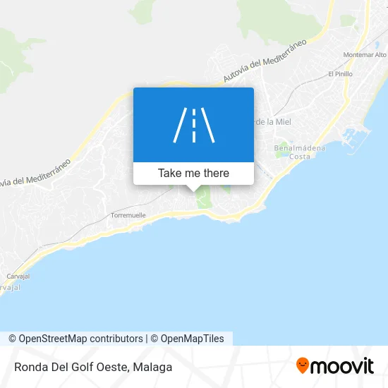 Ronda Del Golf Oeste map