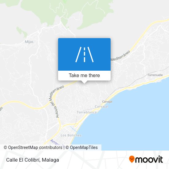 Calle El Colibrí map