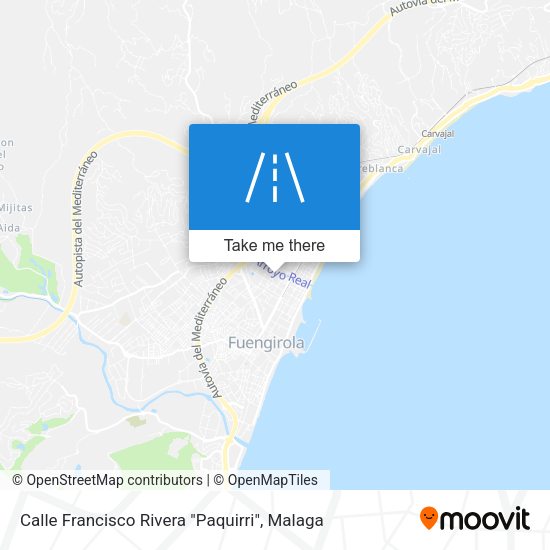 Calle Francisco Rivera "Paquirri" map