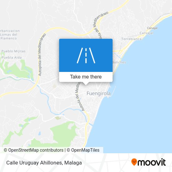 Calle Uruguay Ahillones map