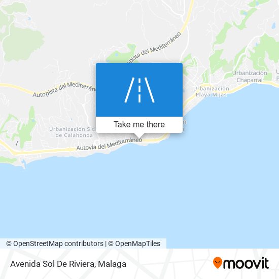 mapa Avenida Sol De Riviera