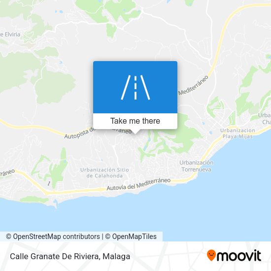 Calle Granate De Riviera map