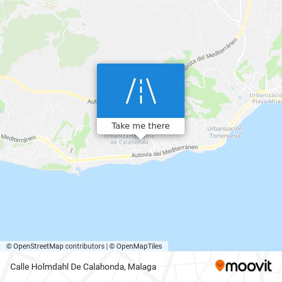 mapa Calle Holmdahl De Calahonda