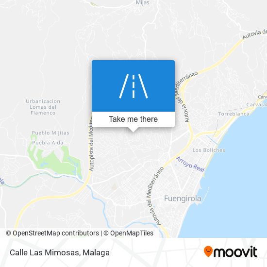 Calle Las Mimosas map