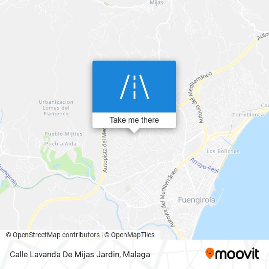 Calle Lavanda De Mijas Jardin map