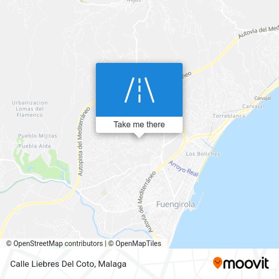 Calle Liebres Del Coto map